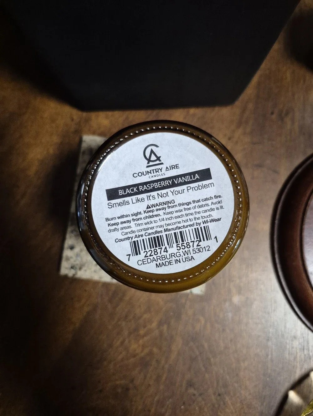 Smells Like It’s Not Your Problem Anymore Natural Soy Wax Candle - Amber
